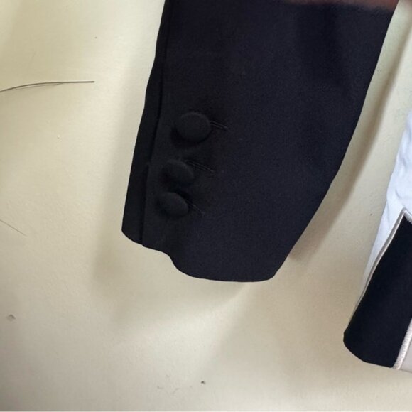 Moschino Cheap Chic Vintage 90s Appliqués CHEAP 3 Button Fitted Blazer Jacket 10 - Picture 11 of 15